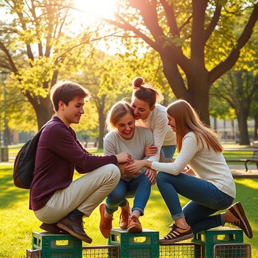Het InterviewMeester team tijdens een teambuilding activiteit in het park