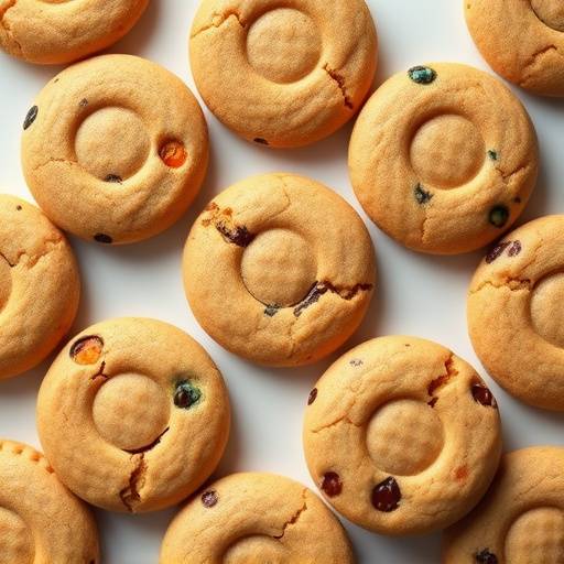 Illustratie van koekjes, symbool voor browser cookies
